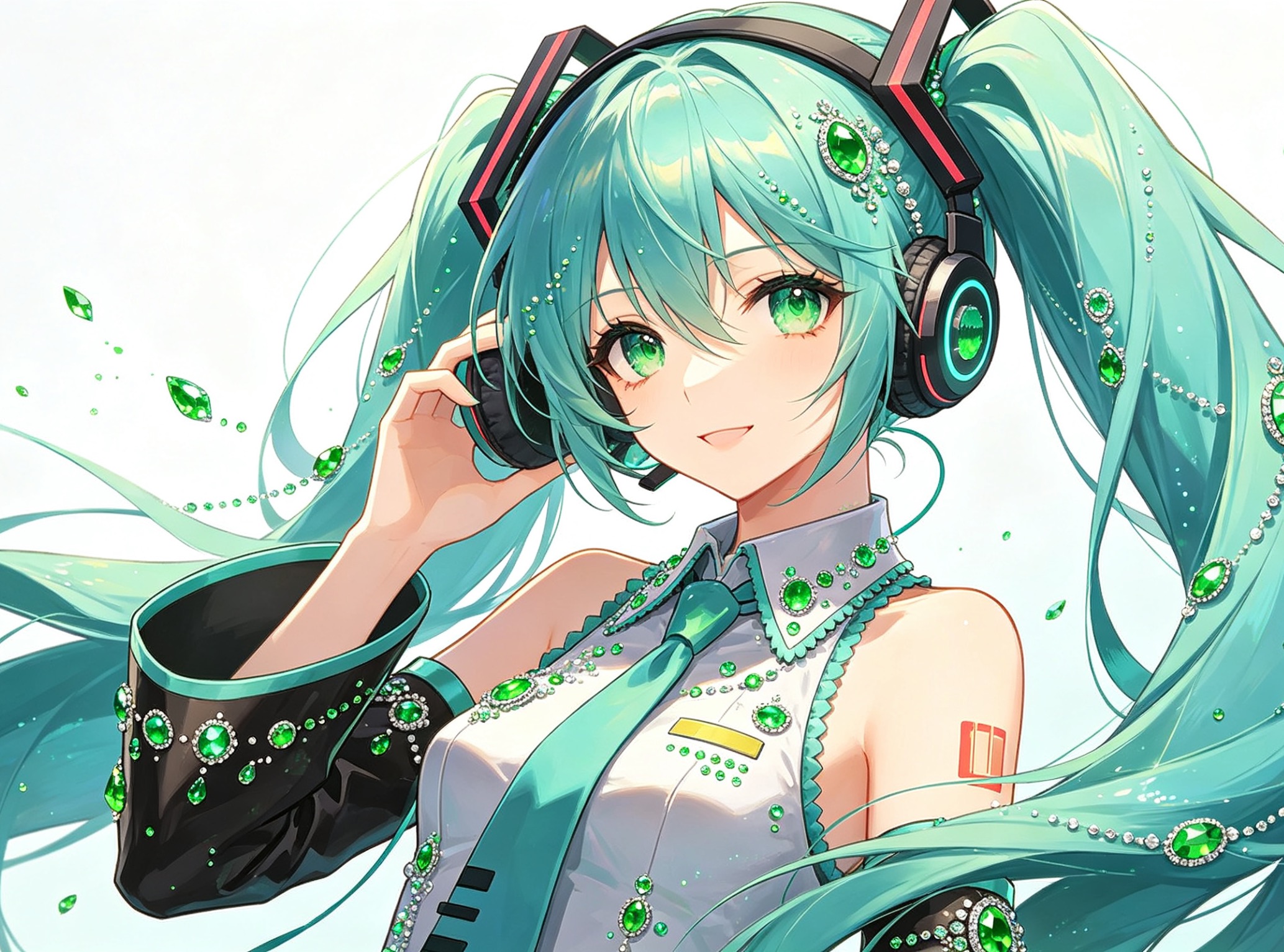 初音未来风 — 全身绿宝石